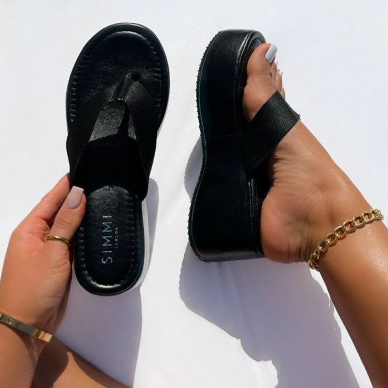 2022 New Summer Ladies Slippers Flip-Flops Beach Temperament Thick Bottom Wedge Heel Women's Slippers Women
2022 New Summer Ladies Slippers Flip-Flops Beach Temperament Thick Bottom Wedge Heel Women's Slippers Women