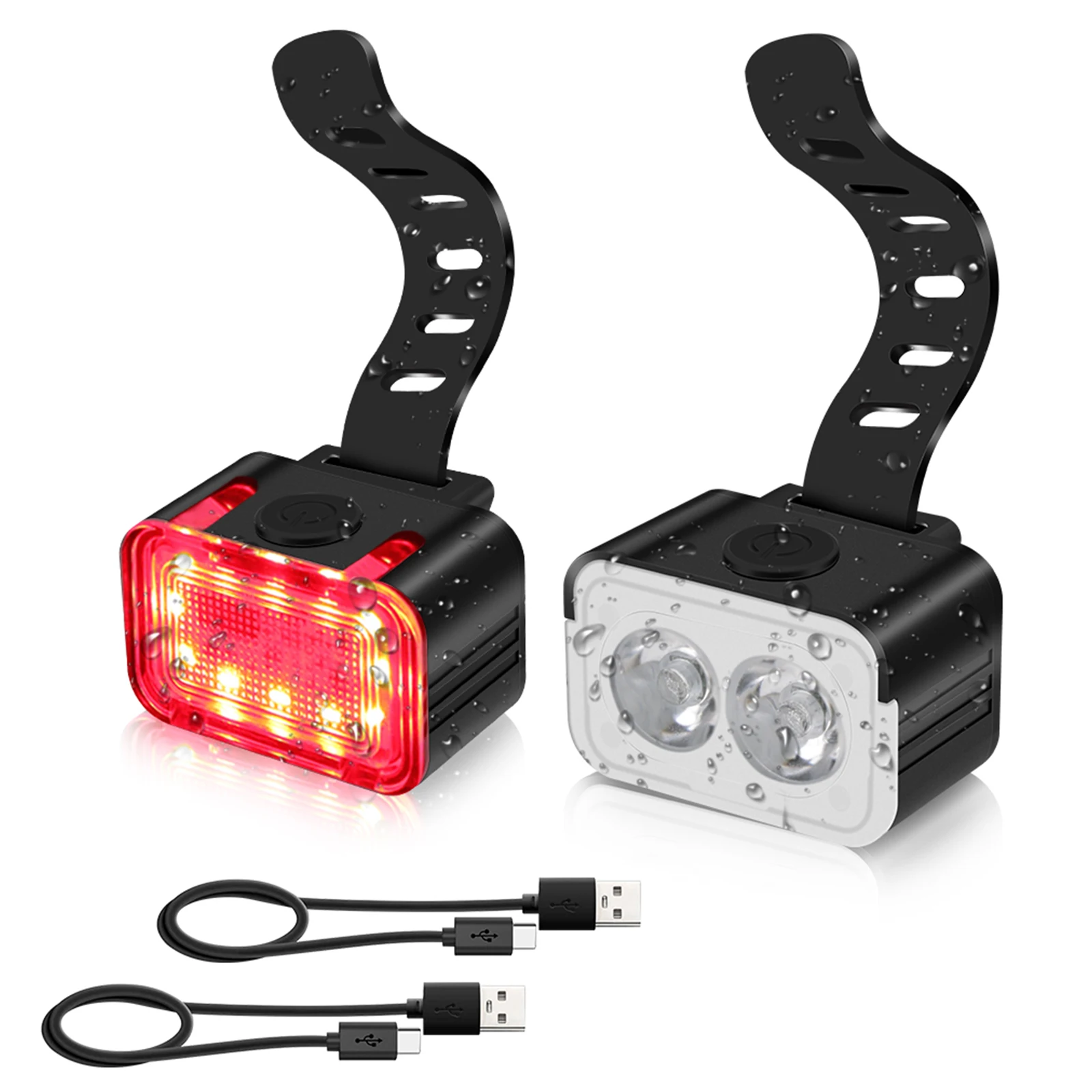 LED Bike Light USB Rechargeable LED Bike Lights Set Headlight Taillight Caution Bicycle Light 6 Mode Options Cycling Lamps
LED Bike Light USB Rechargeable LED Bike Lights Set Headlight Taillight Caution Bicycle Light 6 Mode Options Cycling Lamps