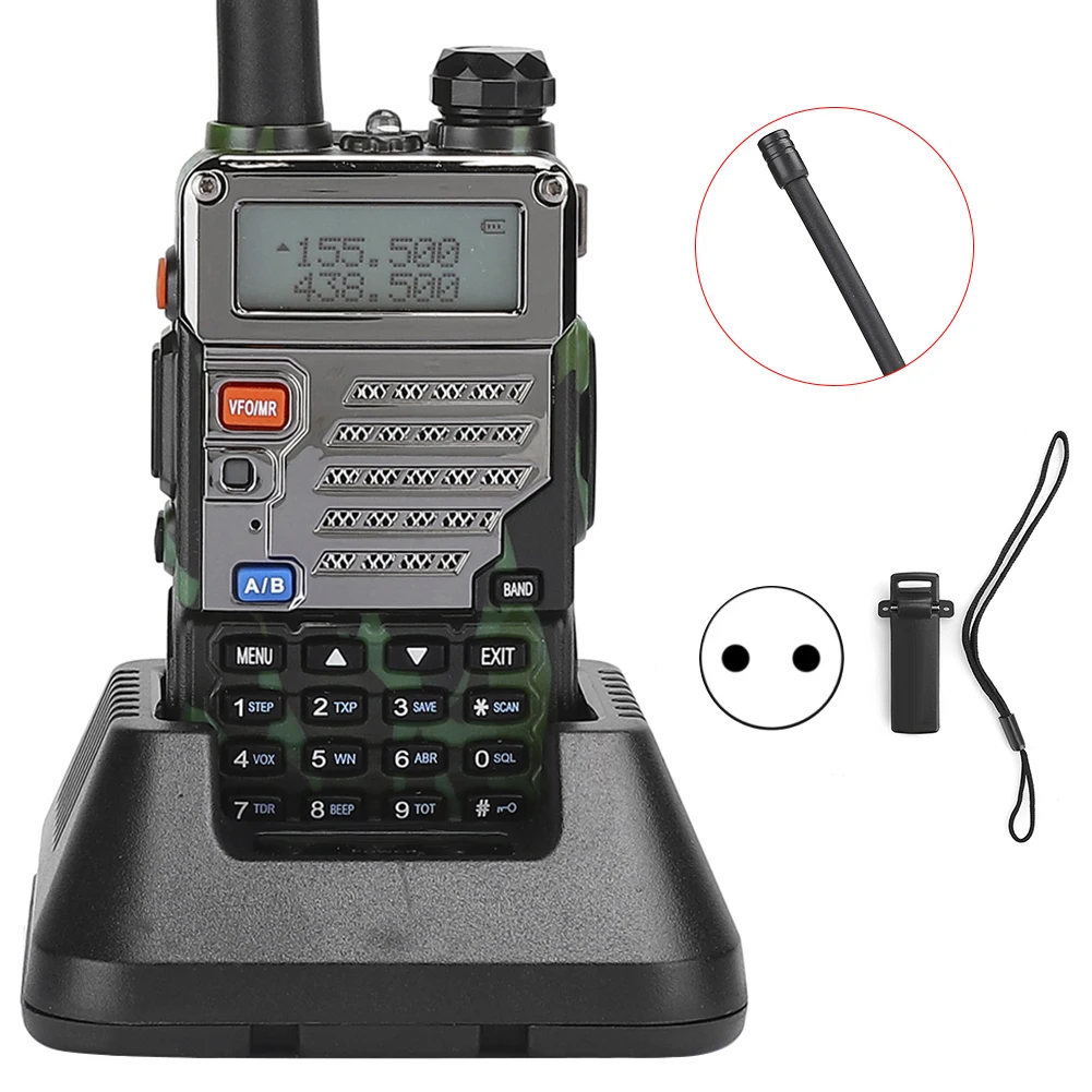 UV-5RE камуфляжная Автомобильная рация, профессиональная Двухдиапазонная двухсторонняя рация, два, два
UV-5RE камуфляжная Автомобильная рация, профессиональная Двухдиапазонная двухсторонняя рация, два, два