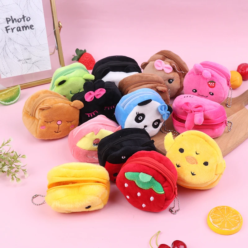 Coin Purse Cartoon Zipper Plush Three-dimensional Coin Purse Earphone Bag Wallet Bag Key Holder For Children
Coin Purse Cartoon Zipper Plush Three-dimensional Coin Purse Earphone Bag Wallet Bag Key Holder For Children