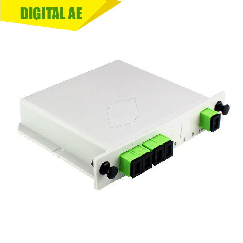 SC APC Splitter 1x4 Fiber Optical Box Splitter Cassette Card Insertion Type ABS PLC Splitter Box 
SC APC Splitter 1x4 Fiber Optical Box Splitter Cassette Card Insertion Type ABS PLC Splitter Box