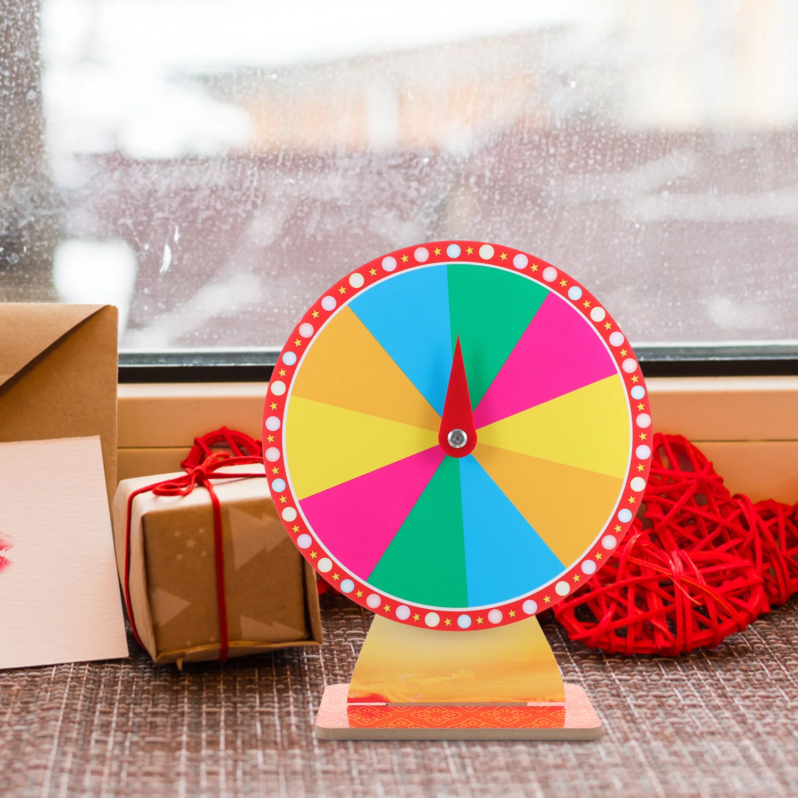 Round Group Raffle Game Turntable Desktop Fortune Roulette Wheel Show Party Rotatable 
Round Group Raffle Game Turntable Desktop Fortune Roulette Wheel Show Party Rotatable