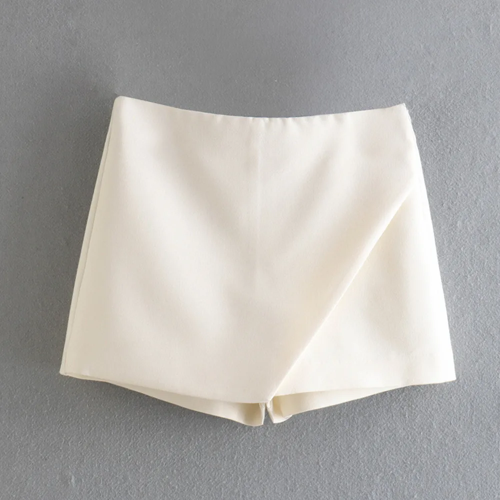 PB&ZA summer new women's fashion all-match solid color asymmetrical high-waisted short culottes 7385/462 7385462
PB&ZA summer new women's fashion all-match solid color asymmetrical high-waisted short culottes 7385/462 7385462