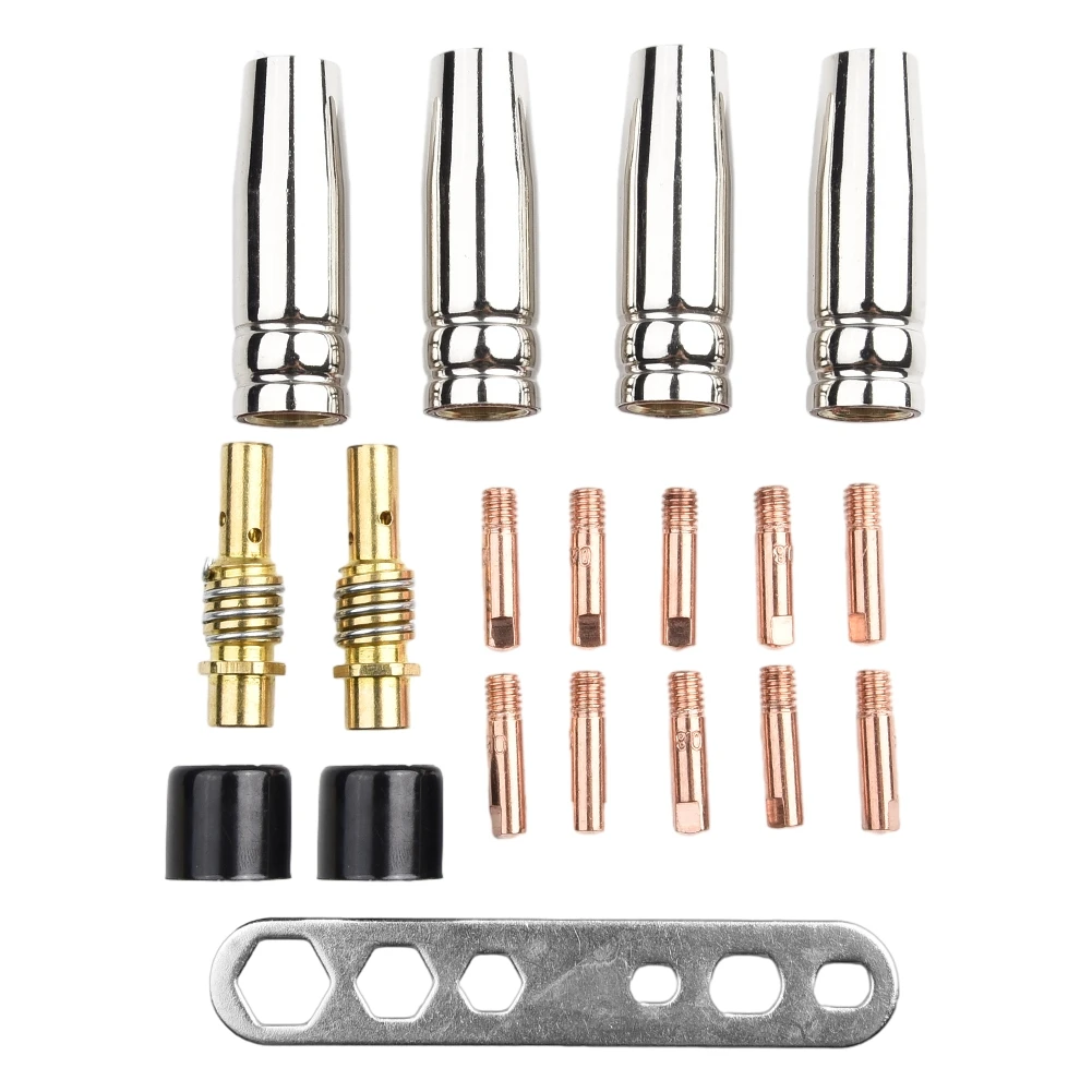 Accessories Nozzle Welding Gun Parts Kit 19 Pack Corrosion Resistant For Binzel 15AK For MIG Welders Components
Accessories Nozzle Welding Gun Parts Kit 19 Pack Corrosion Resistant For Binzel 15AK For MIG Welders Components