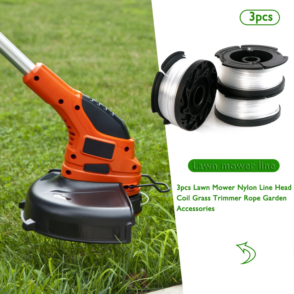 3pcs Weeding Machine Grass Trimmer Coil Black Decker Lawn Mower Nylon Line Head Cutting Line Bobbin Rope Garden Accessory
3pcs Weeding Machine Grass Trimmer Coil Black Decker Lawn Mower Nylon Line Head Cutting Line Bobbin Rope Garden Accessory