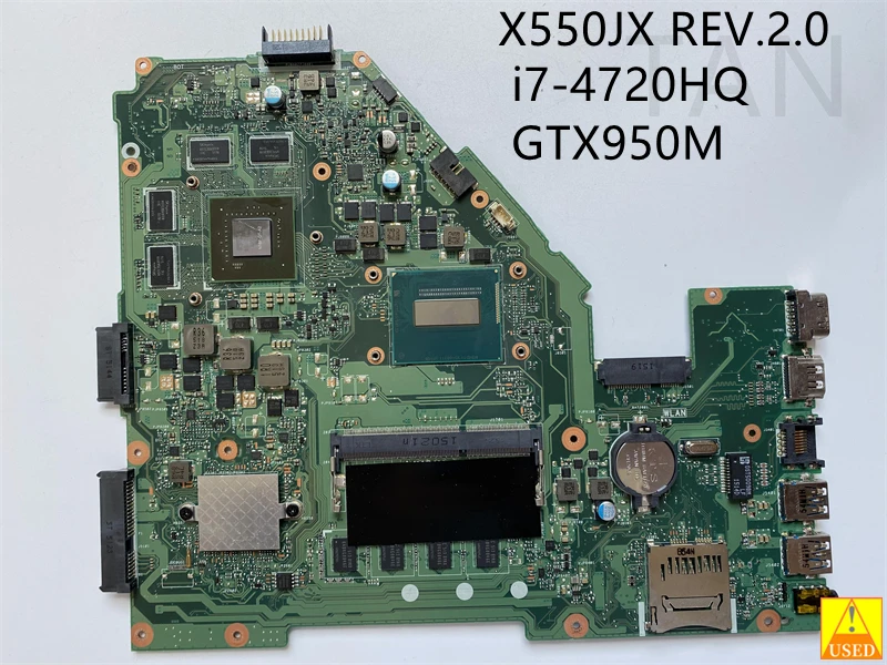 Ноутбук материнская плата для ноутбука ASUS X550JX REV.2.0 с i7-4720HQ Процессор GTX950M GPU DDR3 полностью протестированная и отлично работает
Ноутбук материнская плата для ноутбука ASUS X550JX REV.2.0 с i7-4720HQ Процессор GTX950M GPU DDR3 полностью протестированная и отлично работает