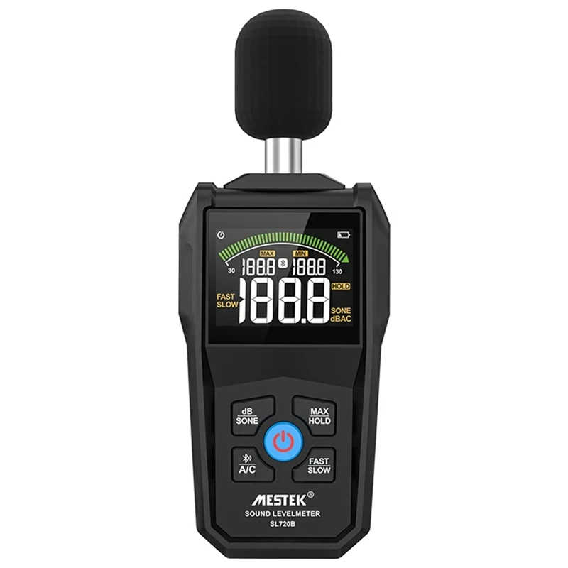 MESTEK SL720B цифровой измеритель уровня звука 30-130 дБ шума в децибелах ЖК-экран с