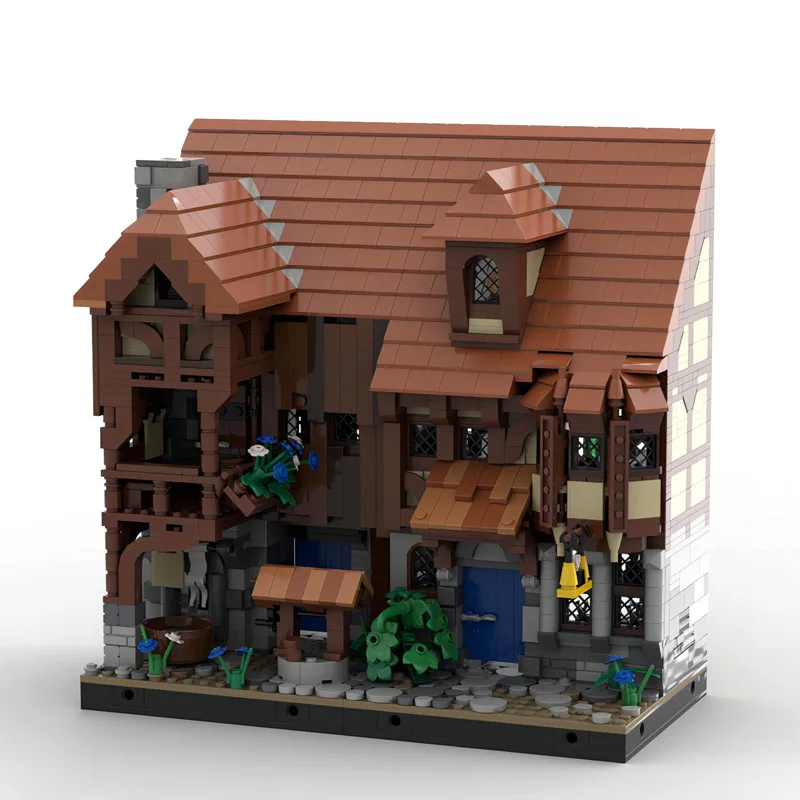 Модель строительного блока MOC для креативного дома средневековой улицы, модель магазина, Детская сборная игрушка «сделай сам» в подарок
Модель строительного блока MOC для креативного дома средневековой улицы, модель магазина, Детская сборная игрушка «сделай сам» в подарок