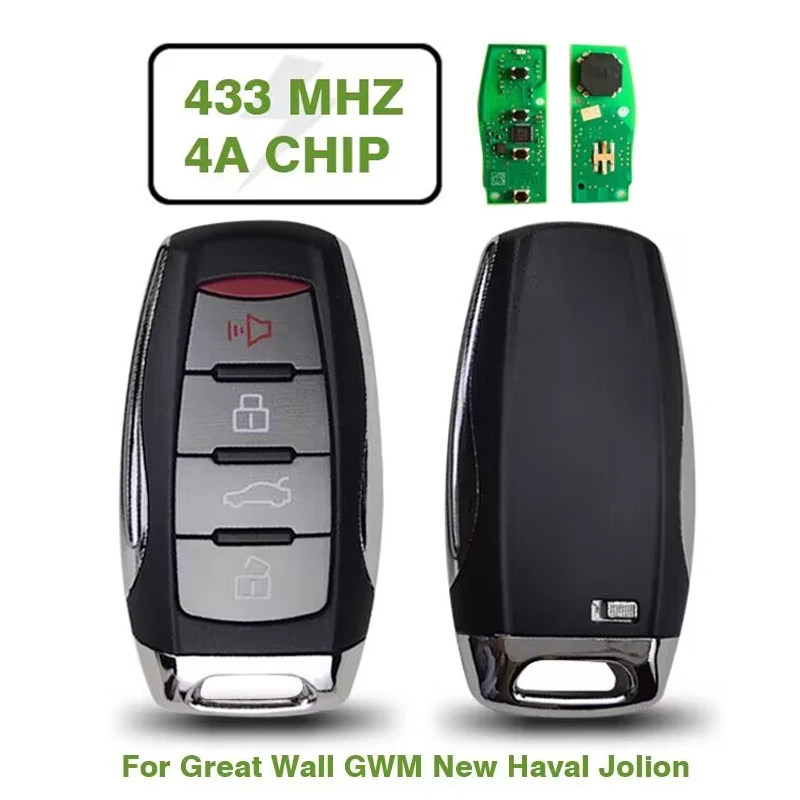 CN075005 оригинальные умные ключи для Great Wall GWM New Haval Jolion 433Mhz 4A Chip Keyless Car Key
CN075005 оригинальные умные ключи для Great Wall GWM New Haval Jolion 433Mhz 4A Chip Keyless Car Key