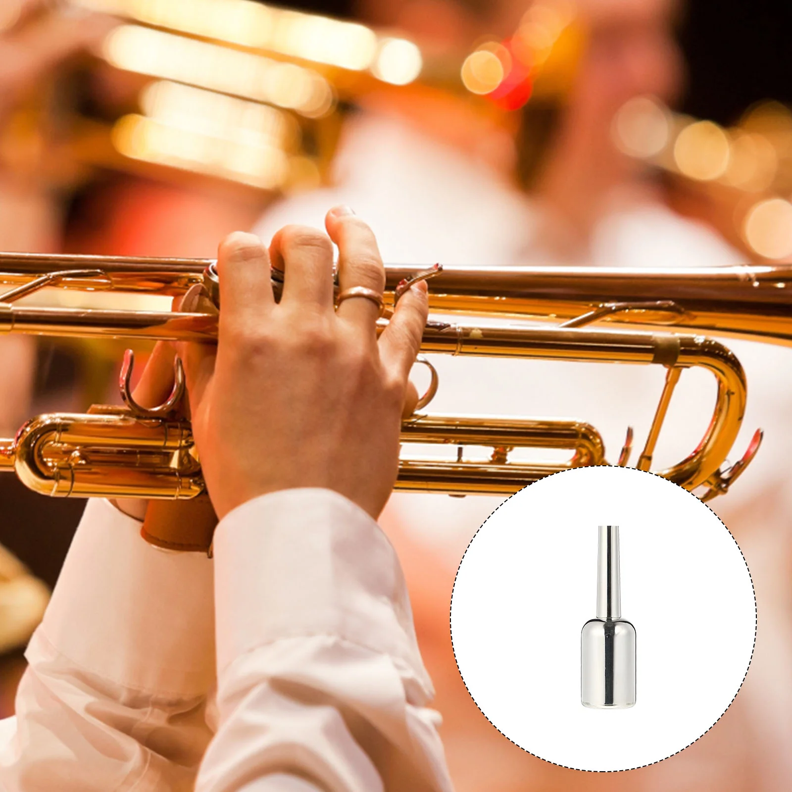 

Silvering Trumpet Supply Trumpet Practice Mouthpiece Trumpet Mouthpiece for Instrument Trumpet