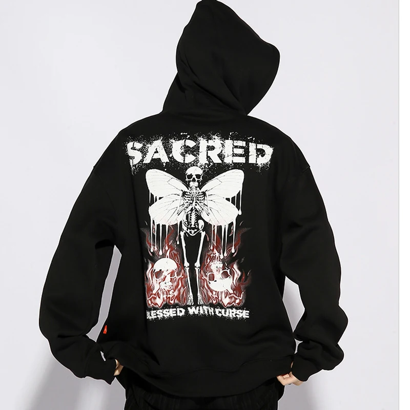 Butterfly Skull Print Hoodies Sweatshirts Harajuku Oversized Streetwear Sweatshirts Autumn Winter Men/Women Cotton Hoodies CS836
Butterfly Skull Print Hoodies Sweatshirts Harajuku Oversized Streetwear Sweatshirts Autumn Winter Men/Women Cotton Hoodies CS836