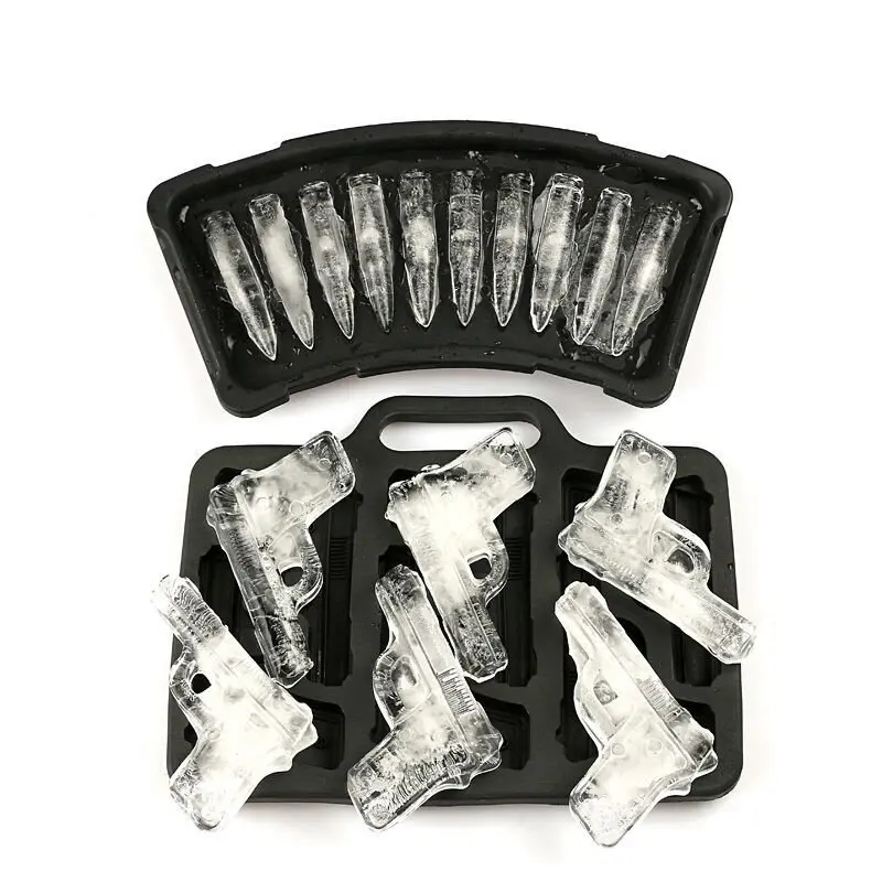 10 Grids Ice Cream Maker Silicone Ice Cube Mold Bullet Gun Shape Ice Cube Tray DIY Drinking Bar Tool
10 Grids Ice Cream Maker Silicone Ice Cube Mold Bullet Gun Shape Ice Cube Tray DIY Drinking Bar Tool