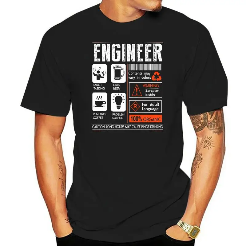 Men T Shirt Engineer Multi Tasking Likes Beer Requires Coffee Problem Solving Caution Long Hours My Cause Binge Drinking
Men T Shirt Engineer Multi Tasking Likes Beer Requires Coffee Problem Solving Caution Long Hours My Cause Binge Drinking