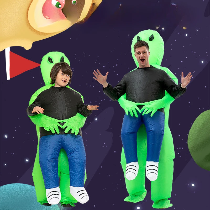 

Инопланетянин надувной монстр Забавный костюм страшный Косплей Костюм для детей Взрослый Хэллоуин вечерние праздник надувная одежда