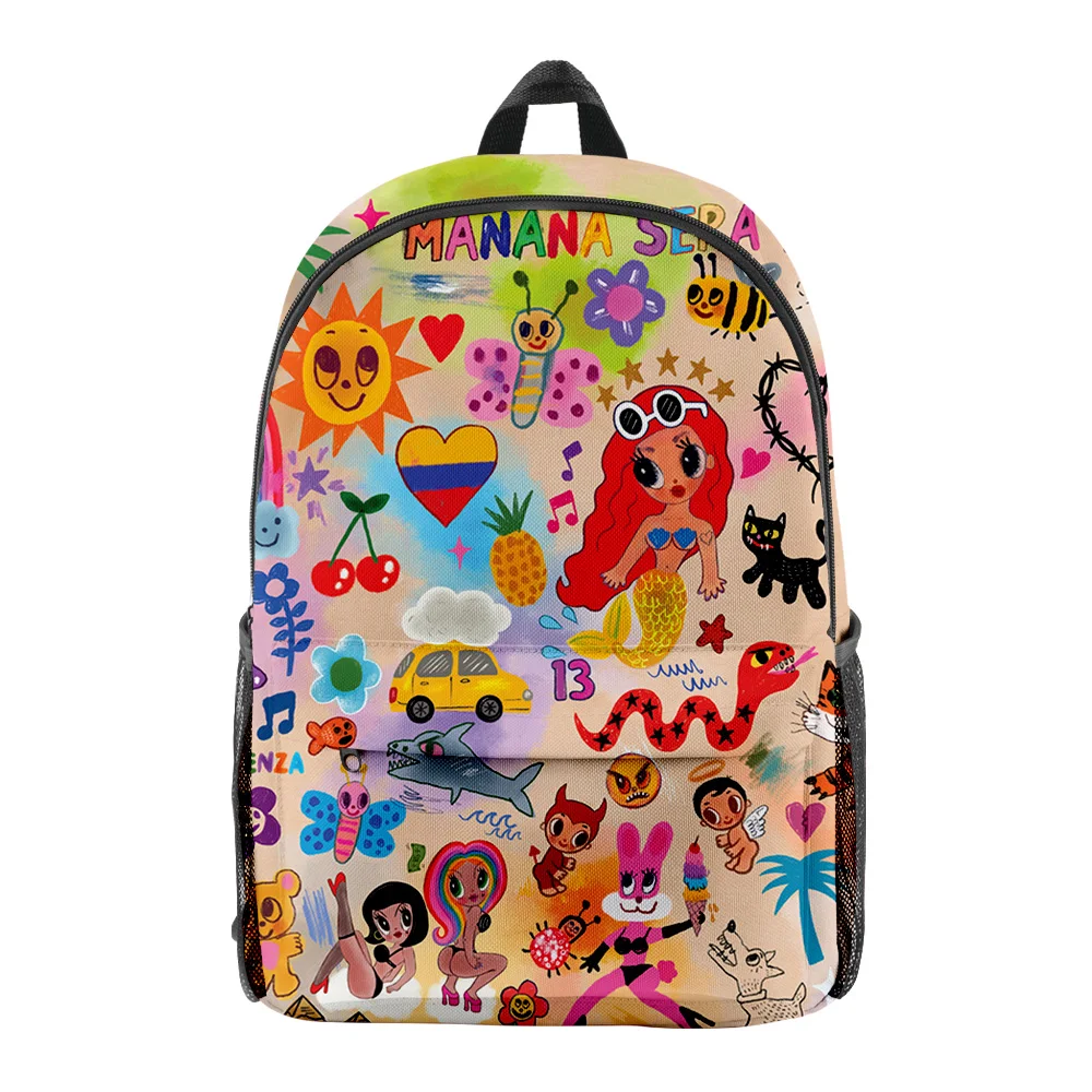 

Karol G Manana Sera BonitoI Backpacks Student School Bags Boys Girls Travel Bags Oxford Waterproof Notebook Shoulder Backpacks
