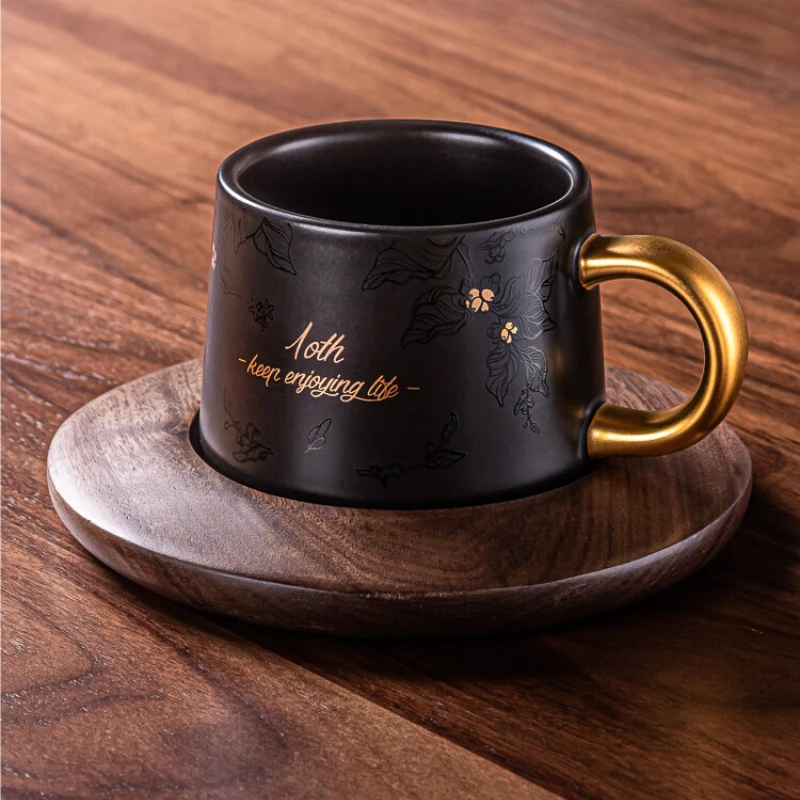 Petty bourgeoisie gold-plated dark green Mug exquisite high-grade conical coffee cup women's home couple cup
Petty bourgeoisie gold-plated dark green Mug exquisite high-grade conical coffee cup women's home couple cup