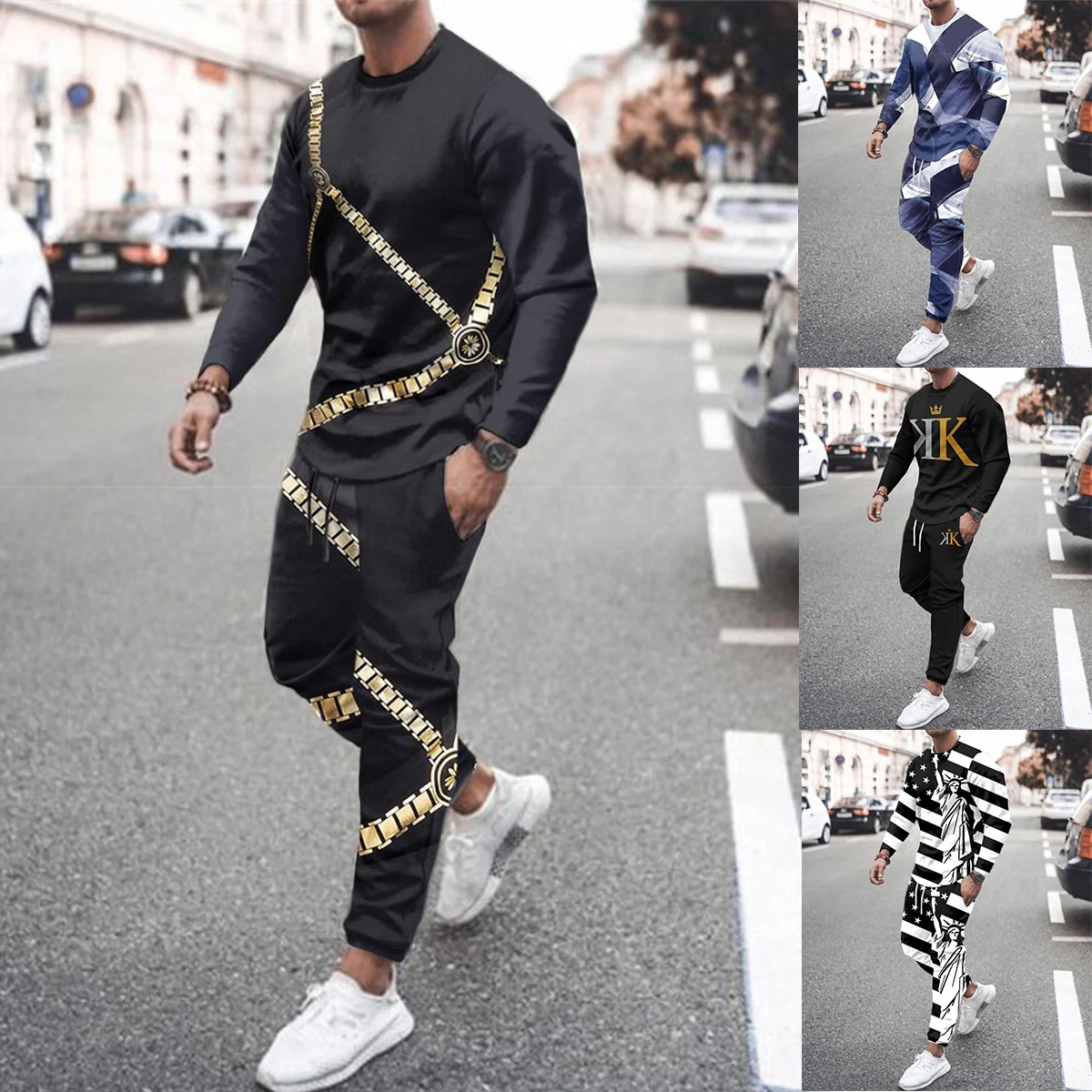 2022 Autumn 3D Printed Black Tracksuit Men Sets Long Sleeve Oversized Clothes For Man Casual Fashiont Sports 2 Piece Suit
2022 Autumn 3D Printed Black Tracksuit Men Sets Long Sleeve Oversized Clothes For Man Casual Fashiont Sports 2 Piece Suit
