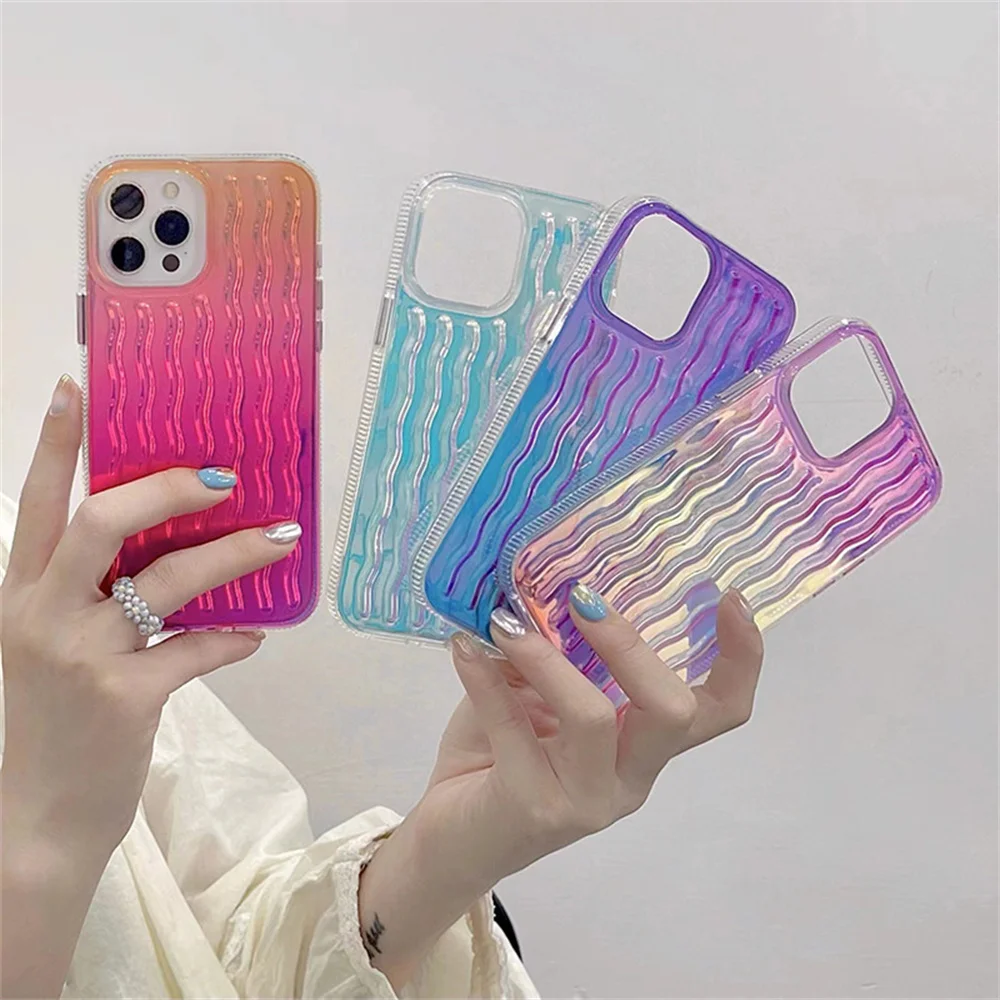 Colorful Gradual Change Laser Case Apple 14iphone13 12XR max Personalized Wave Phone Case 
Colorful Gradual Change Laser Case Apple 14iphone13 12XR max Personalized Wave Phone Case