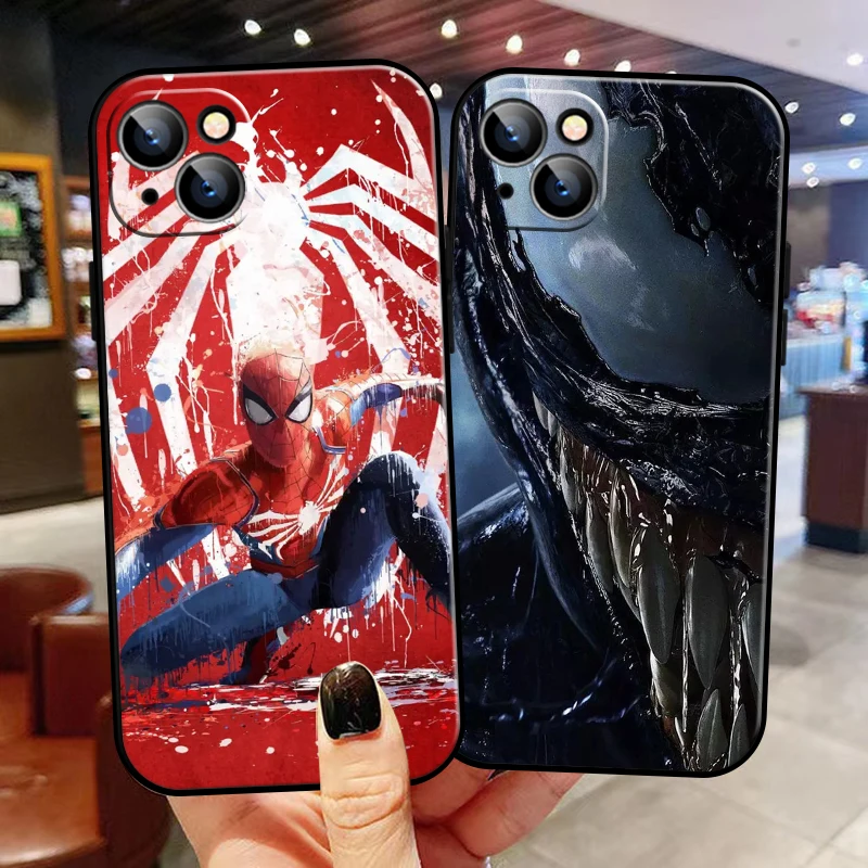 Marvel Spiderman Venom For Apple iPhone 13 12 11 Pro Mini X XR XS Max SE 5 6 6S 7 8 Plus Phone Case Silicone Cover Funda Back
Marvel Spiderman Venom For Apple iPhone 13 12 11 Pro Mini X XR XS Max SE 5 6 6S 7 8 Plus Phone Case Silicone Cover Funda Back