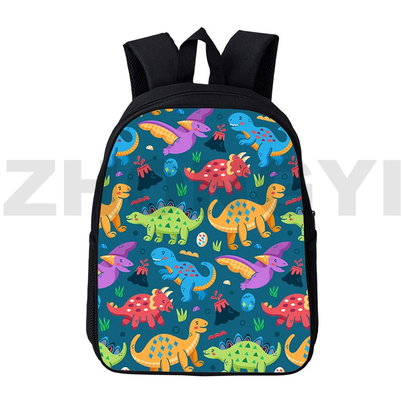 

3D Print Dinosaur with Beer Kvass Backpack Pivosaurus Kawaii Bag 12/16 Inch Student Animal Canvas Schoolbag Fashion Mens Bookbag