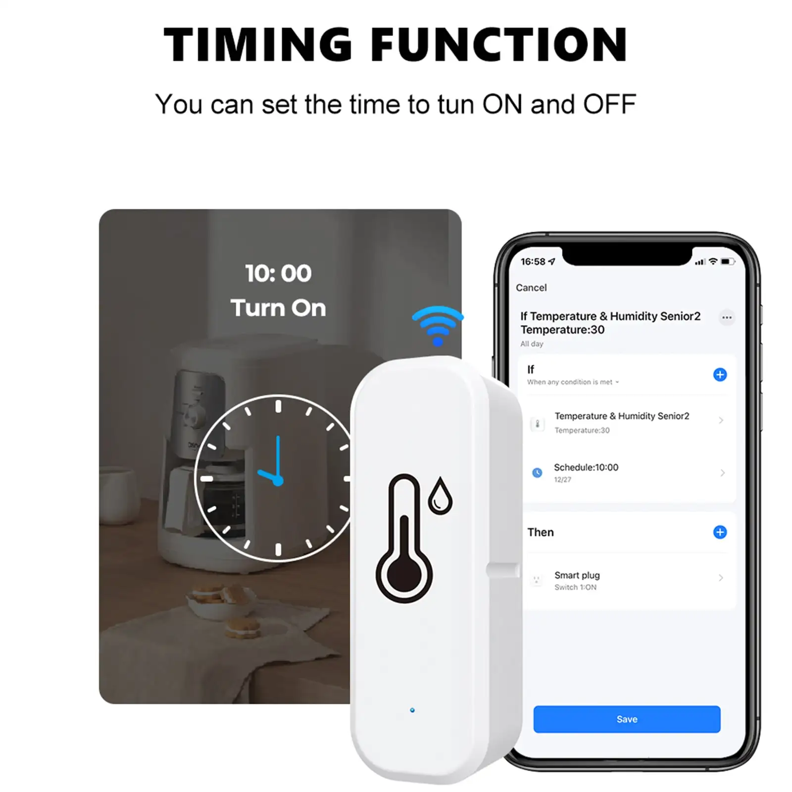 Temperature Sensor Thermohygrometer +1C +5% RH Measure Accuracy 1pcs 70*24*19mm APP Notification Push Indoor Small
Temperature Sensor Thermohygrometer +1C +5% RH Measure Accuracy 1pcs 70*24*19mm APP Notification Push Indoor Small