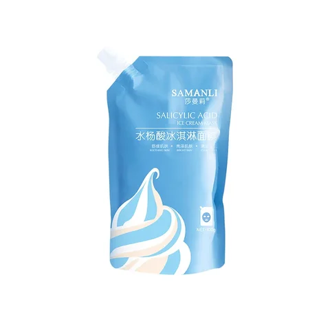 1 упаковка маски для мороженого с салициловой кислотой, 300 г, освежающая и увлажняющая, Успокаивающая, восстанавливающая кожу, очищающая поры, лечение лица