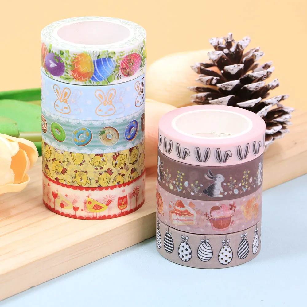1 roll Happy Easter's Day Easter eggs Rabbit Donut dandelion Decorative Washi Tape Scrapbooking Masking Tape Office Supply
1 roll Happy Easter's Day Easter eggs Rabbit Donut dandelion Decorative Washi Tape Scrapbooking Masking Tape Office Supply