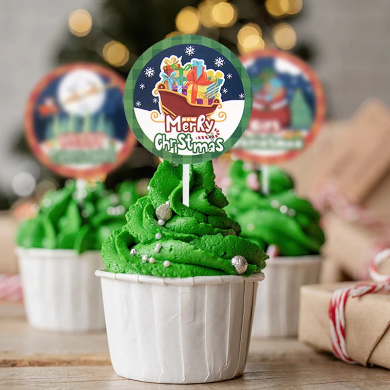 12pcs Cartoon Christmas Cake Topper Snowman Elk Santa Claus Cupcake Topper Merry Xmas Theme Party Cake Baking Decorating Navidad
12pcs Cartoon Christmas Cake Topper Snowman Elk Santa Claus Cupcake Topper Merry Xmas Theme Party Cake Baking Decorating Navidad