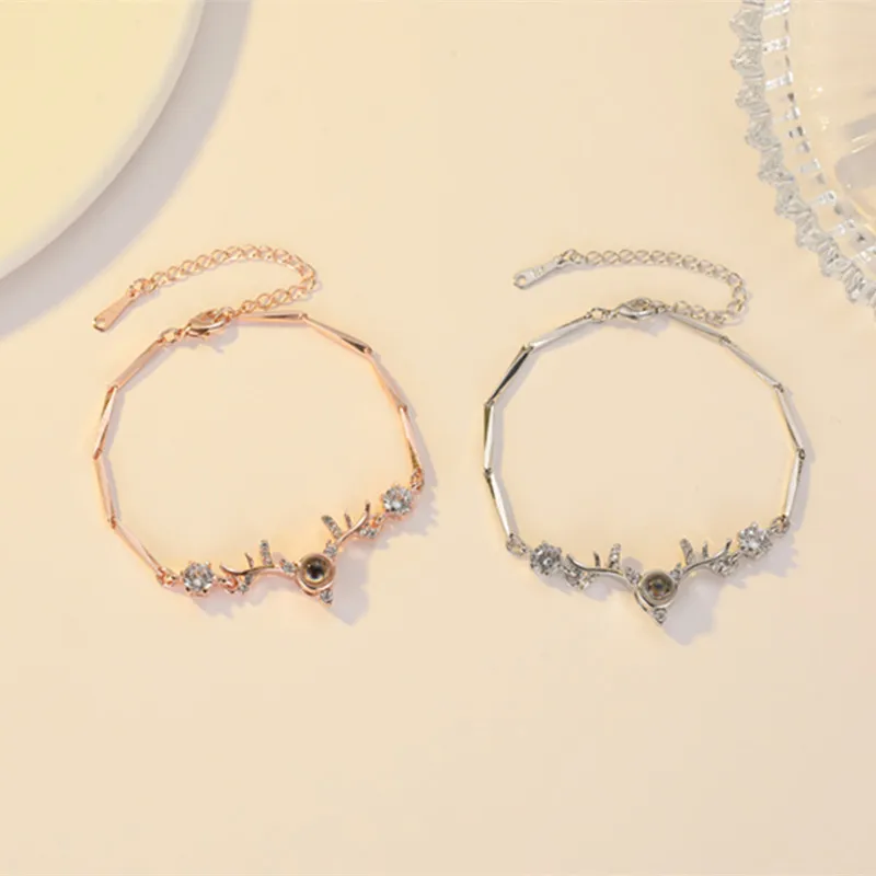 Personal Custom A Deer Has You Projection Couple Bracelet 100 Languages I Love You Japanese and Korean Simple Antler Bracelet
Personal Custom A Deer Has You Projection Couple Bracelet 100 Languages I Love You Japanese and Korean Simple Antler Bracelet