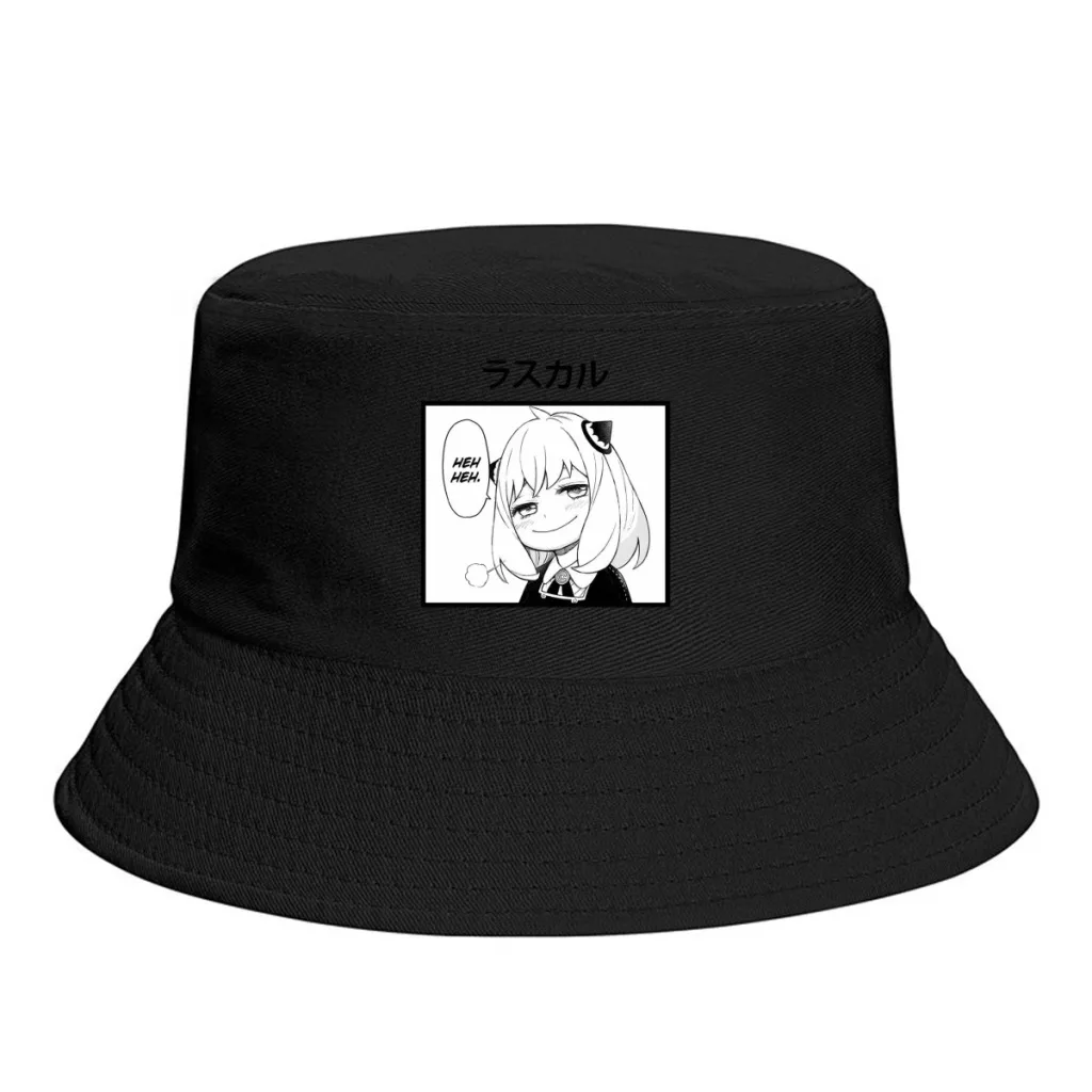 HEH HEH Spy x Family Men Women Bucket Hat Camping Foldable Thick Panama Cap Visor Sun Hats Fisherman Caps 
HEH HEH Spy x Family Men Women Bucket Hat Camping Foldable Thick Panama Cap Visor Sun Hats Fisherman Caps