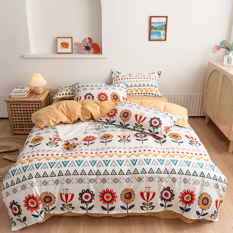 Bedding Set Printed Bed Sheet Set Duvet Cover 240x220 Single Twin Double Queen King Quilt Covers Sets
Bedding Set Printed Bed Sheet Set Duvet Cover 240x220 Single Twin Double Queen King Quilt Covers Sets