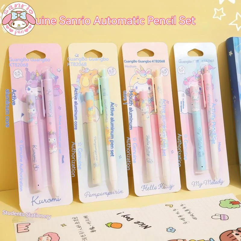 Sanrio 6-36 шт. механический карандаш мелодия Kuromi Cinnamoroll Kawaii Канцелярские Принадлежности для студентов мультяшный автоматический карандаш 0,5 мм пресс
Sanrio 6-36 шт. механический карандаш мелодия Kuromi Cinnamoroll Kawaii Канцелярские Принадлежности для студентов мультяшный автоматический карандаш 0,5 мм пресс