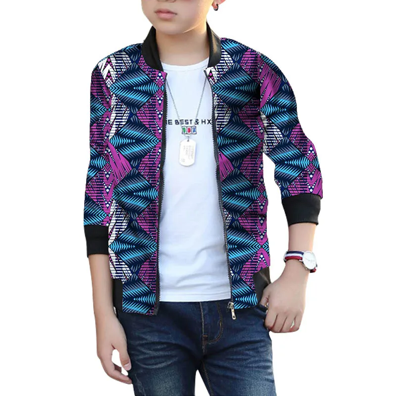 

Nigerian Fashion Tailor Made Children's Clothing Trendy Pint Boy's Bomber Jackets African Wedding Wear For Ring Bearer