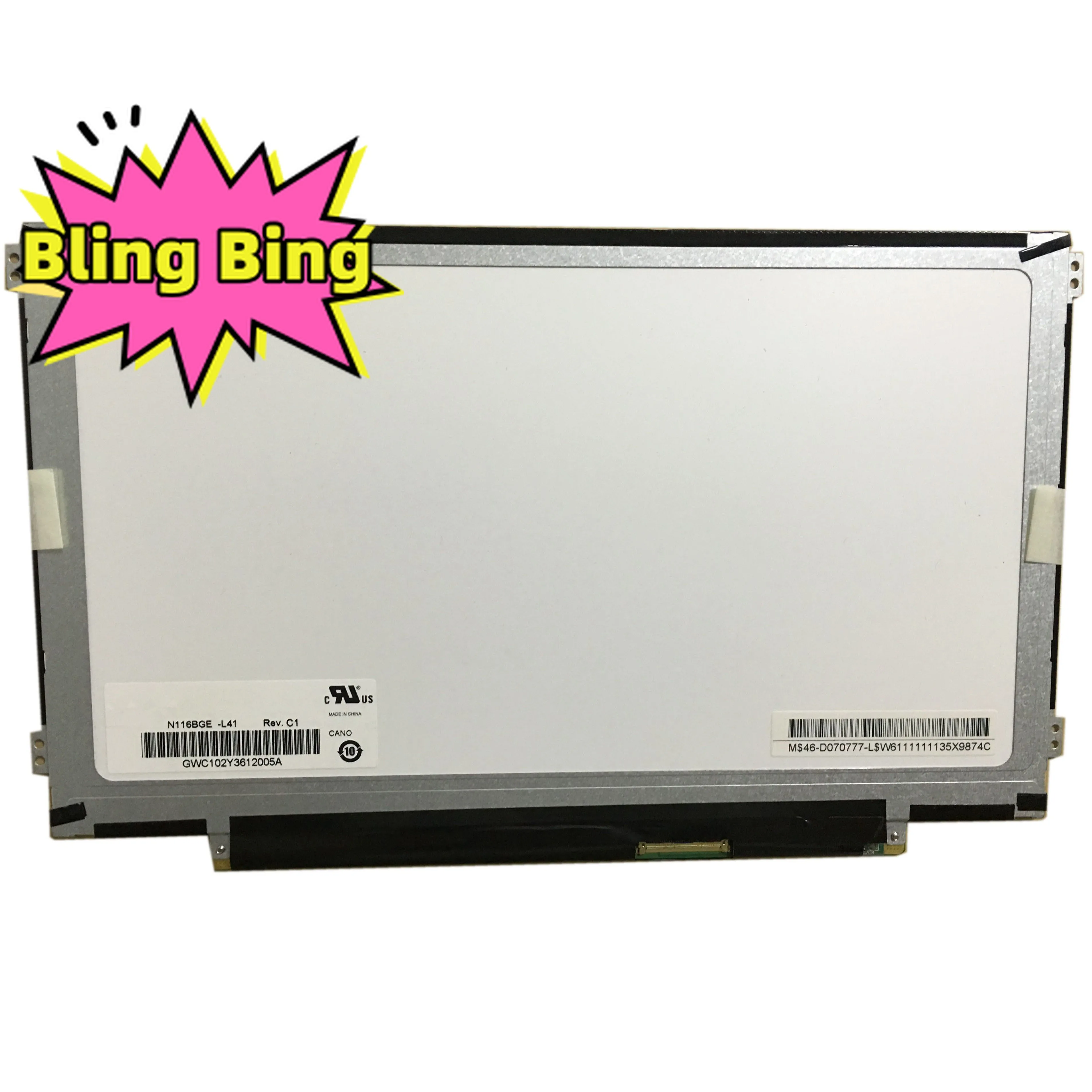 N116BGE-L41 REV.C1 B1 fit N116BGE-L42 L32 LP116WH2 TLN1 11.6” 1366×768 40 PIN SIDE BRACKETS Laptop Lcd Screen
N116BGE-L41 REV.C1 B1 fit N116BGE-L42 L32 LP116WH2 TLN1 11.6” 1366×768 40 PIN SIDE BRACKETS Laptop Lcd Screen