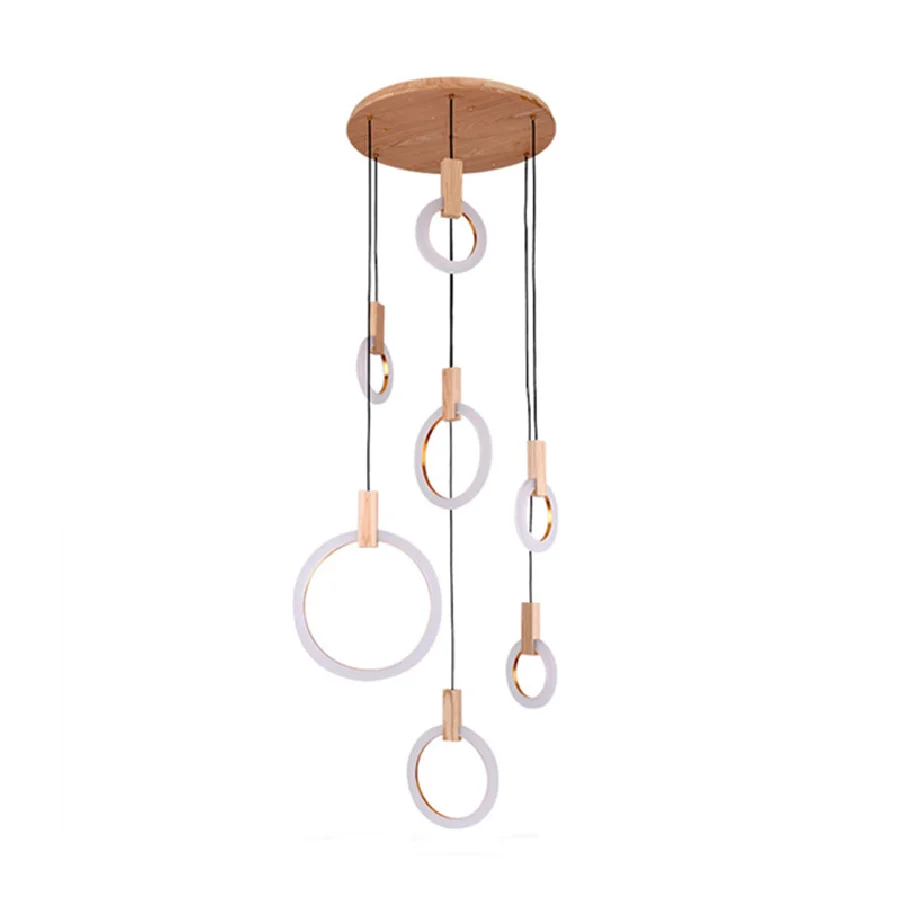 Wood Light Nordic Pendant Lamp Stair Hanging Lights Novelty Luminaria Loft living room decor chandeliers cocina accesorio
Wood Light Nordic Pendant Lamp Stair Hanging Lights Novelty Luminaria Loft living room decor chandeliers cocina accesorio