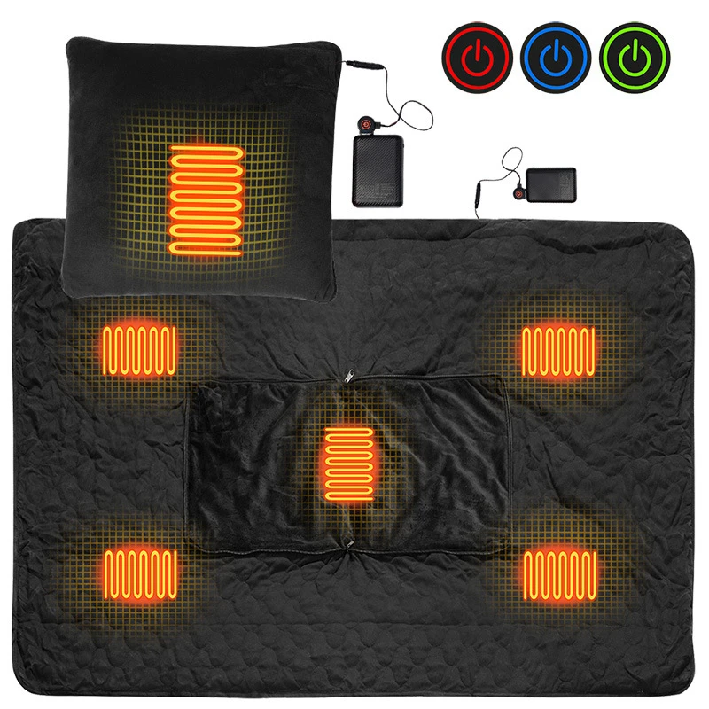 2 in 1 Electric Heating Blanket Intelligent Thermostat Heated Pillow Washable Heated Pad Body Warmer for Home Office Outdoor
2 in 1 Electric Heating Blanket Intelligent Thermostat Heated Pillow Washable Heated Pad Body Warmer for Home Office Outdoor