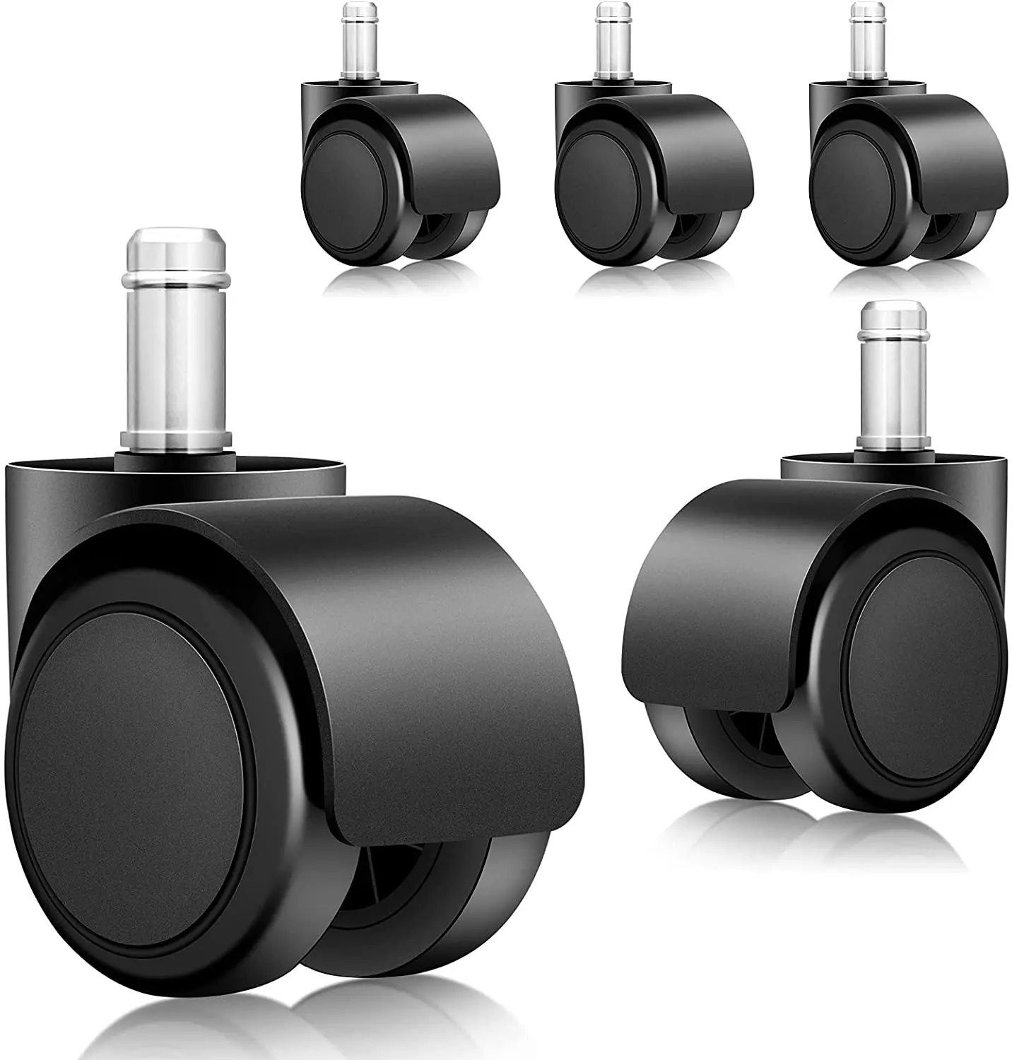 Office Chair Caster Wheels, 2 Inch Universal Office Chair Replacement Ball Casters Safe for All Floors (Hardwood, Carpet, Desk F
Office Chair Caster Wheels, 2 Inch Universal Office Chair Replacement Ball Casters Safe for All Floors (Hardwood, Carpet, Desk F