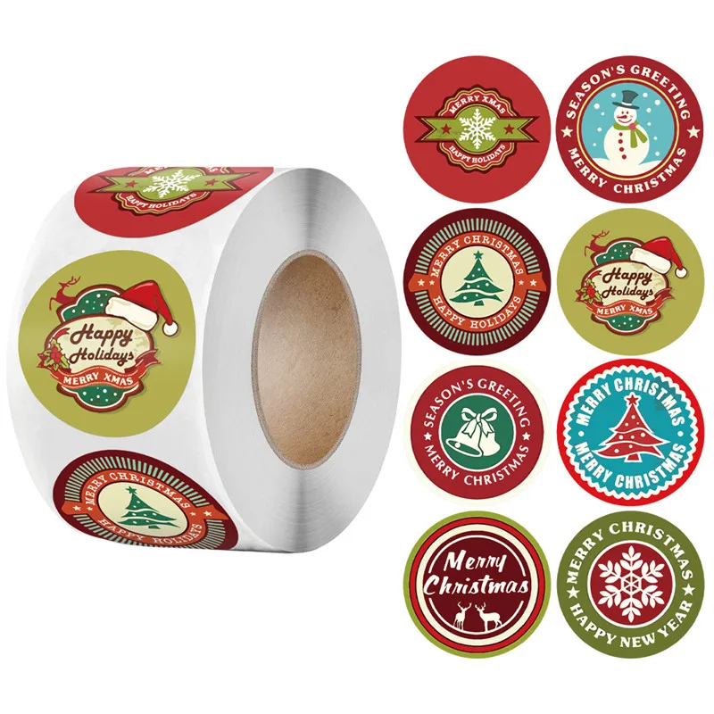 500Pcs Christmas Decor Stickers Packaging Round Sticker Labels for Candy Dragee Gift Box New Year 2023 Party Xmas Decor Gifts
500Pcs Christmas Decor Stickers Packaging Round Sticker Labels for Candy Dragee Gift Box New Year 2023 Party Xmas Decor Gifts