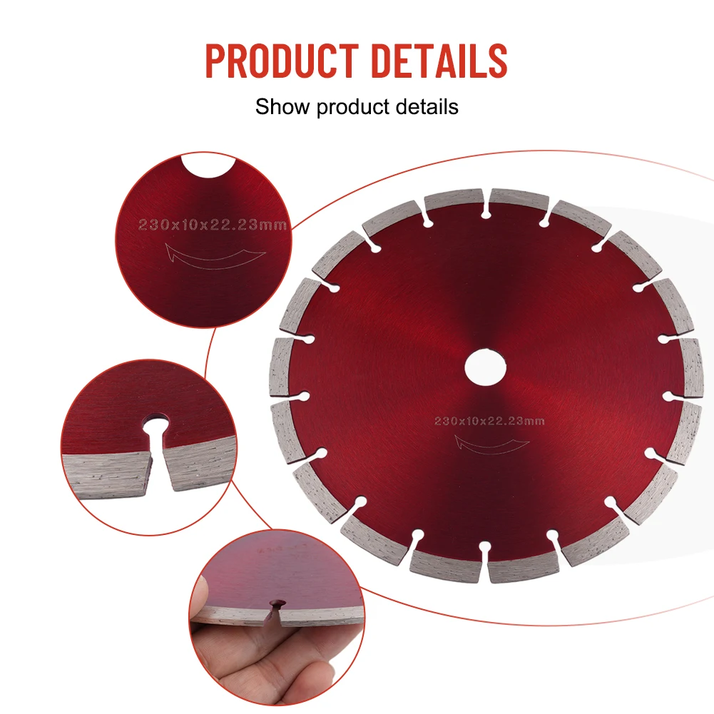 230mm 9Inch Diamond Cutting Disc Diamond Disc Concrete Marble Ceramic Granite Circular Tile Segments Saw Blades
230mm 9Inch Diamond Cutting Disc Diamond Disc Concrete Marble Ceramic Granite Circular Tile Segments Saw Blades