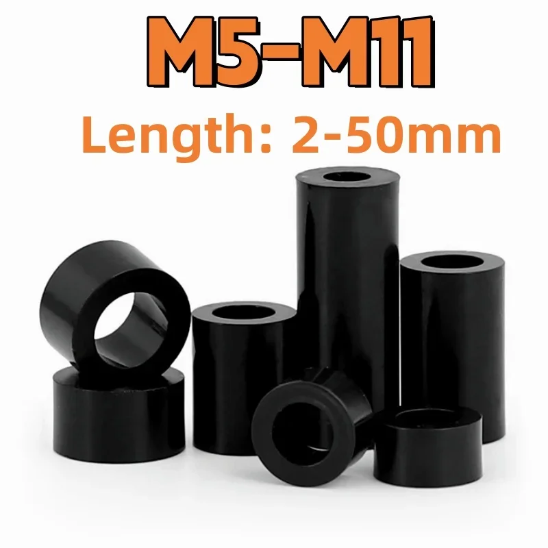 Нейлоновая колонна M5 M6 M7 M9 M11 Черная изоляционная колонна из АБС-пластика Полая стопорная шайба Нерезьбовые опорные проставки для печатной платы для установки телевизора
Нейлоновая колонна M5 M6 M7 M9 M11 Черная изоляционная колонна из АБС-пластика Полая стопорная шайба Нерезьбовые опорные проставки для печатной платы для установки телевизора