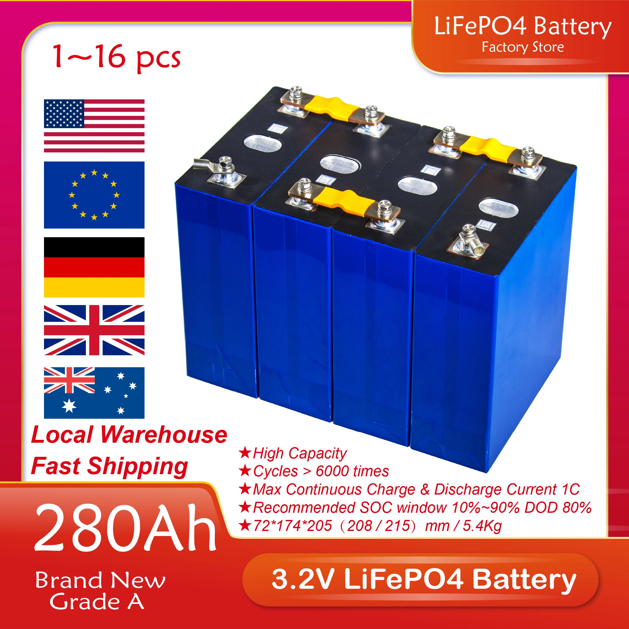

Литий-железо-фосфатная аккумуляторная батарея 3,2 Ач в