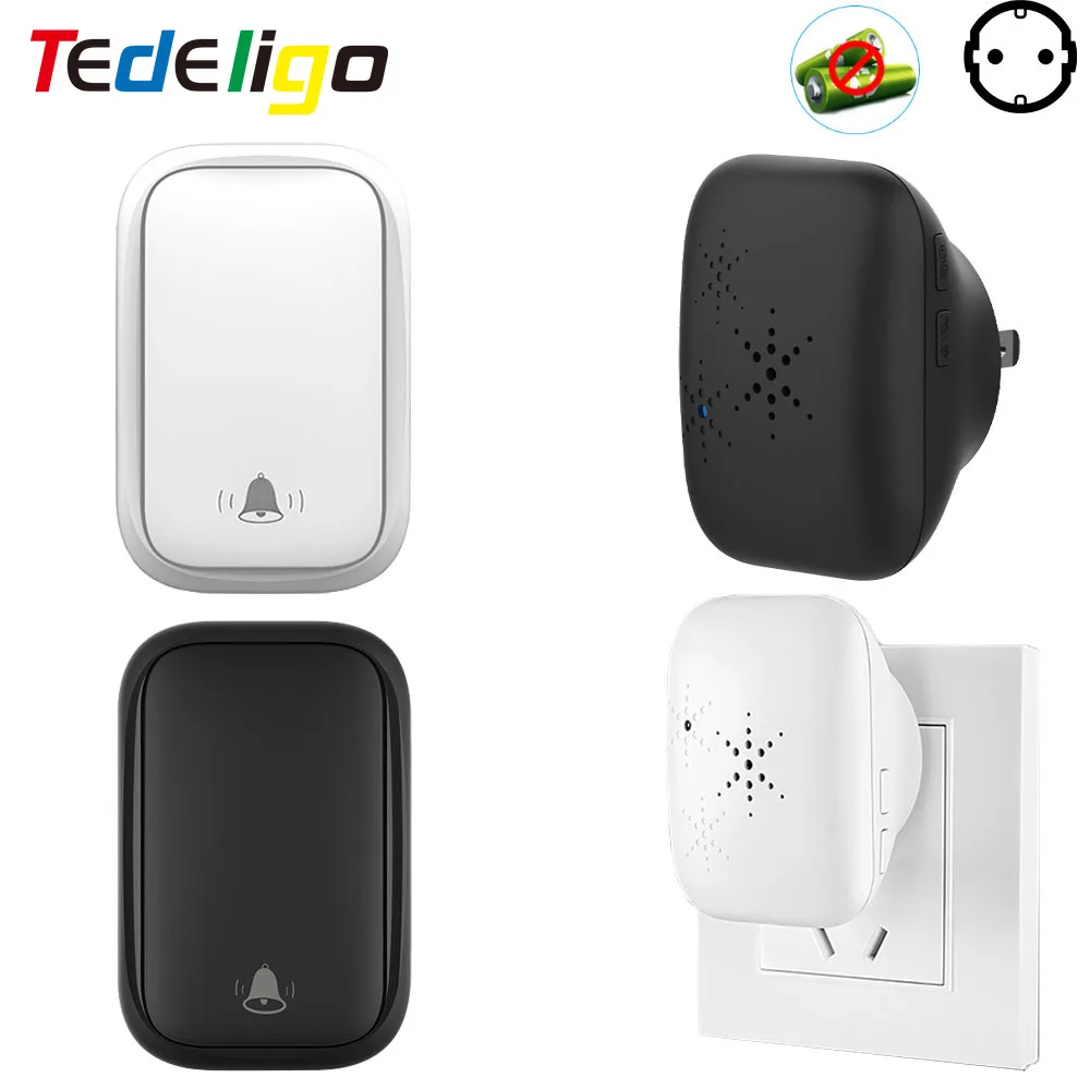 Wireless Doorbell Sets Self-Powered No Battery Required Transmitter Receiver 220V EU FR Smart Doorbell Outdoor Home Long Range
Wireless Doorbell Sets Self-Powered No Battery Required Transmitter Receiver 220V EU FR Smart Doorbell Outdoor Home Long Range