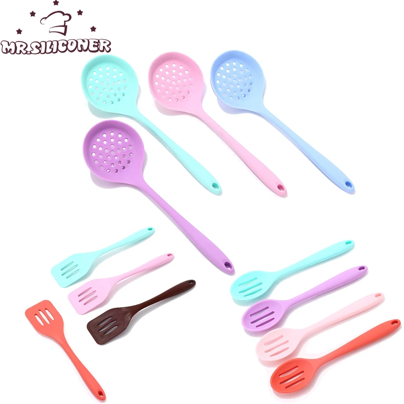 Silicone Cooking Utensils Kitchen Utensils Set 3 Pieces Silicone Spoon Missing Shovel Kitchen Gadgets Set for Nonstick Cookware
Silicone Cooking Utensils Kitchen Utensils Set 3 Pieces Silicone Spoon Missing Shovel Kitchen Gadgets Set for Nonstick Cookware