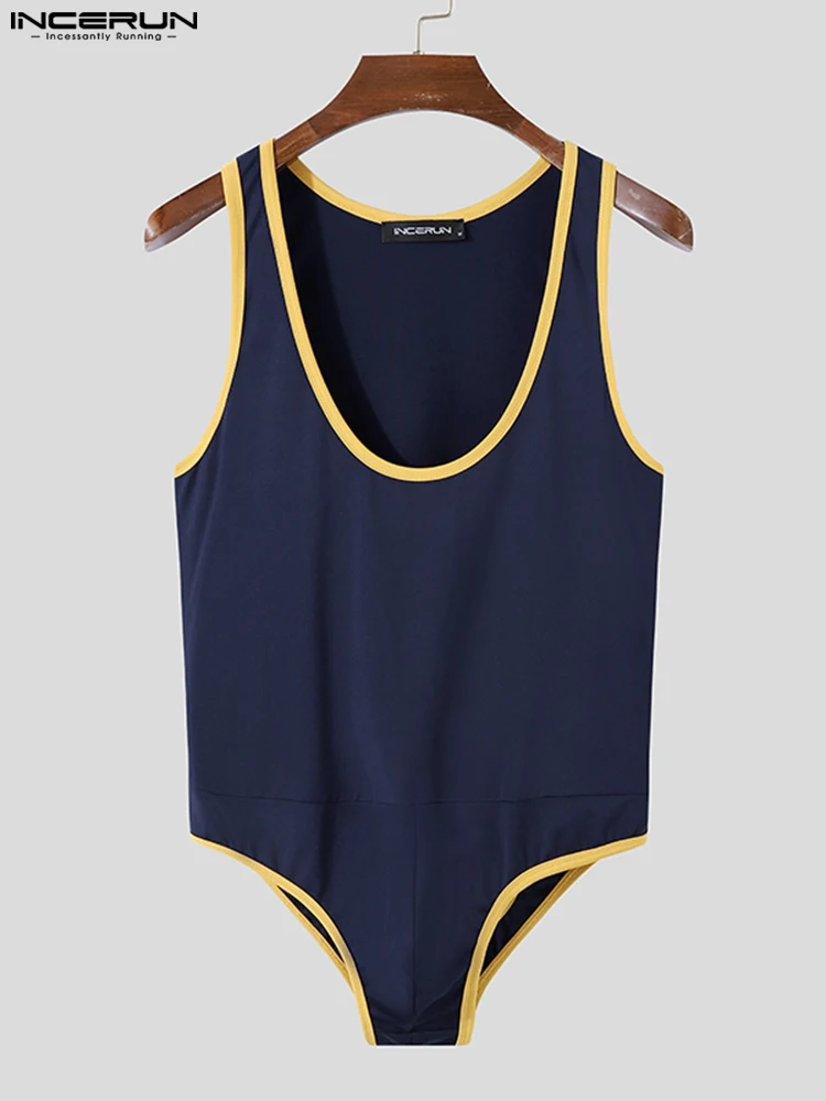 INCERUN Stylish Homewear Men's Sexy Leisure Onesies Fashion Casual Stitching Male Jumpsuits Strip Sleeveless Onesies 2022 S-5XL
INCERUN Stylish Homewear Men's Sexy Leisure Onesies Fashion Casual Stitching Male Jumpsuits Strip Sleeveless Onesies 2022 S-5XL
