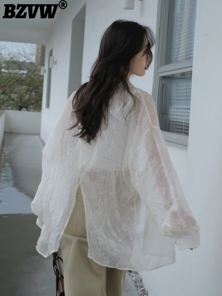 BZVW темпераментные свободные рубашки и блузки для женщин полупрозрачная нишевая дизайнерская Повседневная Солнцезащитная рубашка для женщин 2023 Новинка 25X0953
BZVW темпераментные свободные рубашки и блузки для женщин полупрозрачная нишевая дизайнерская Повседневная Солнцезащитная рубашка для женщин 2023 Новинка 25X0953