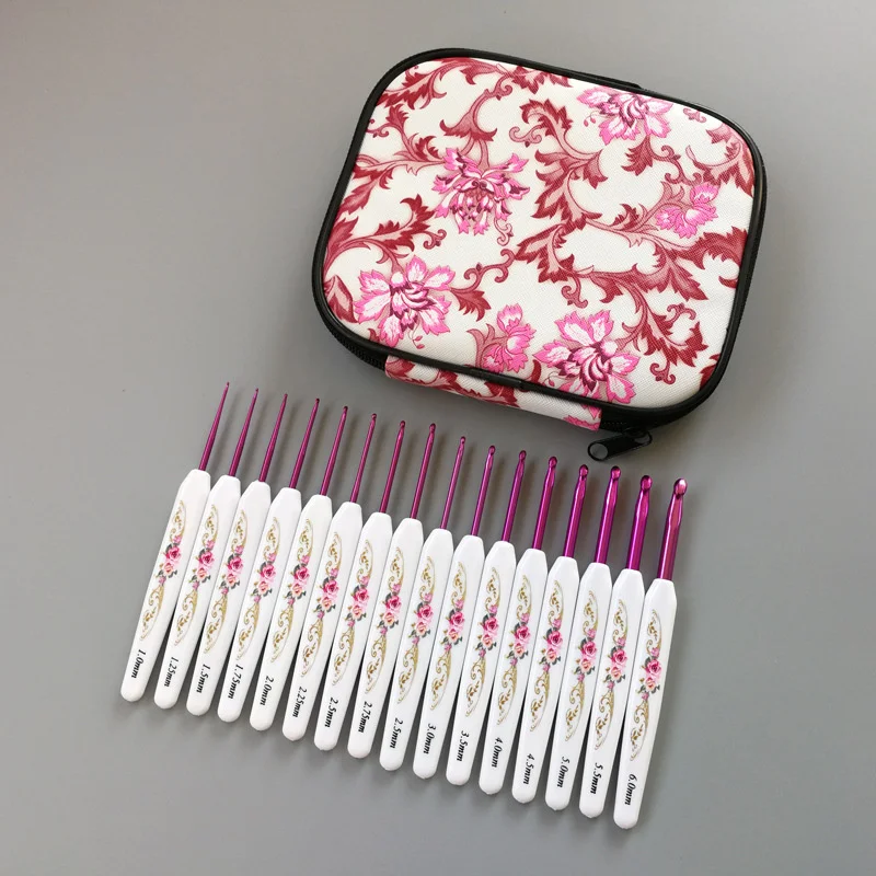 Pink Aluminum Crochet Hooks Set Knitting Needles Kit Plastic Handle DIY Craft Set For Sweater Yarn Weave
Pink Aluminum Crochet Hooks Set Knitting Needles Kit Plastic Handle DIY Craft Set For Sweater Yarn Weave