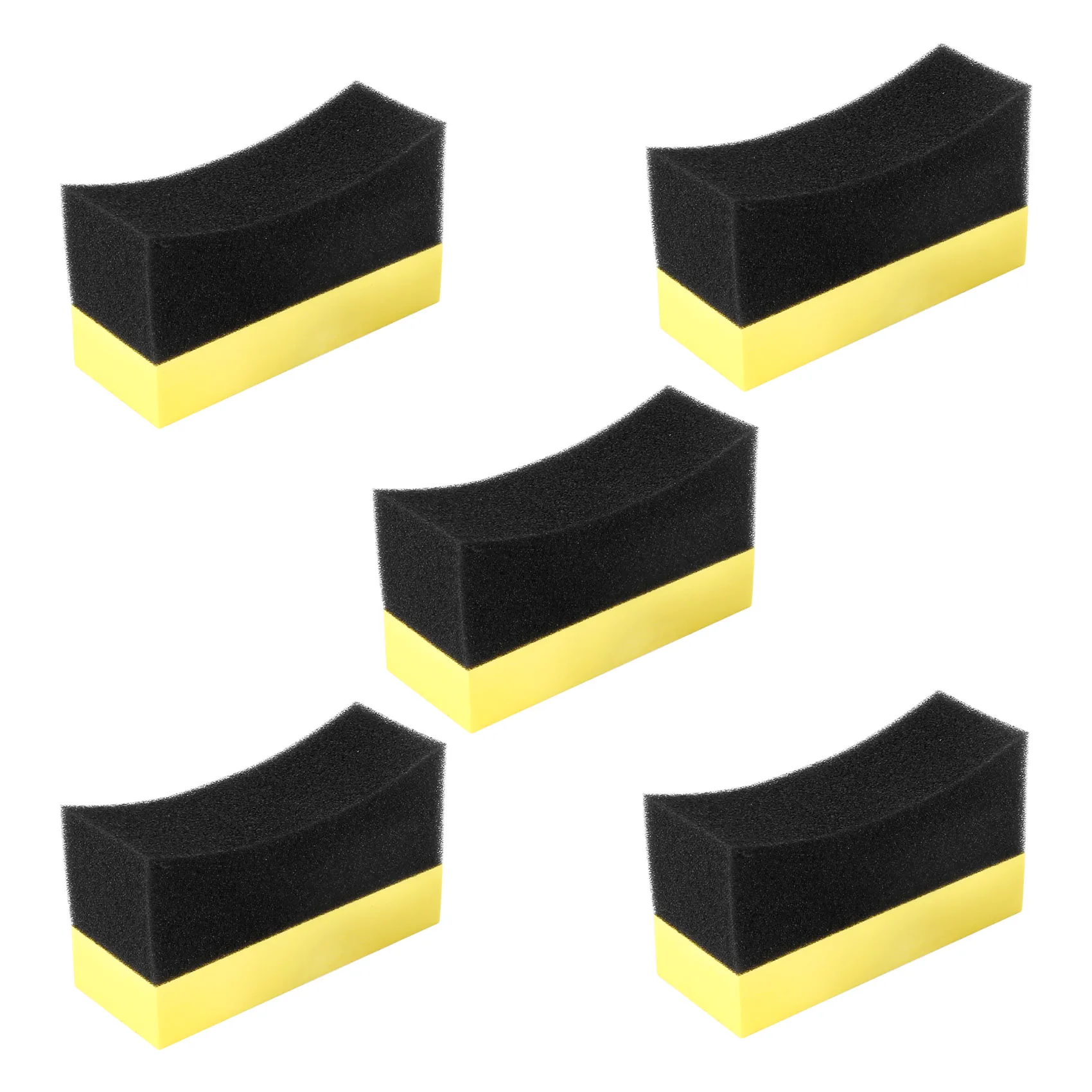 5x Professional Automotive Car Wheel Washer Tyre Tire Dressing Applicator Curved Foam Sponge Pad Black+yellow
5x Professional Automotive Car Wheel Washer Tyre Tire Dressing Applicator Curved Foam Sponge Pad Black+yellow