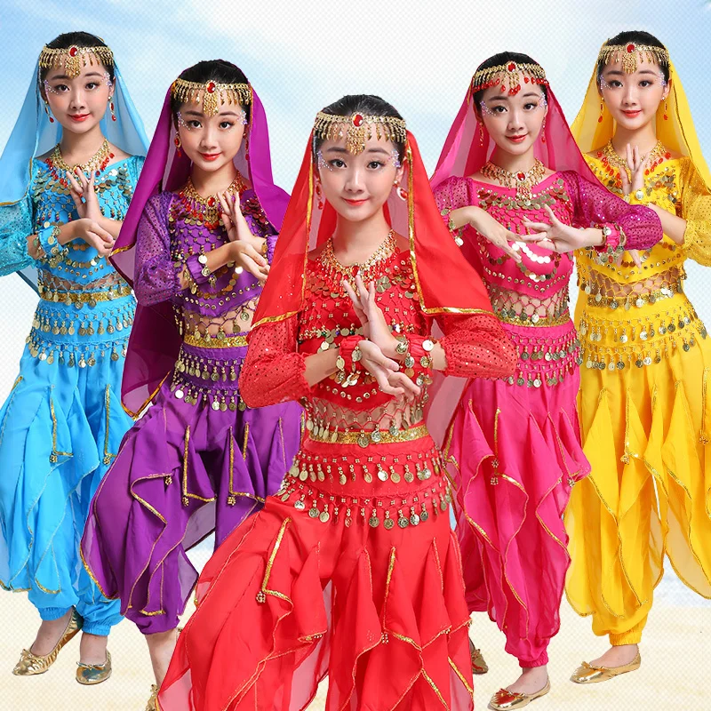 New Indian Dance Performance Costume Women's belly dance Performance Costume Children's in Xinjiang Times
New Indian Dance Performance Costume Women's belly dance Performance Costume Children's in Xinjiang Times