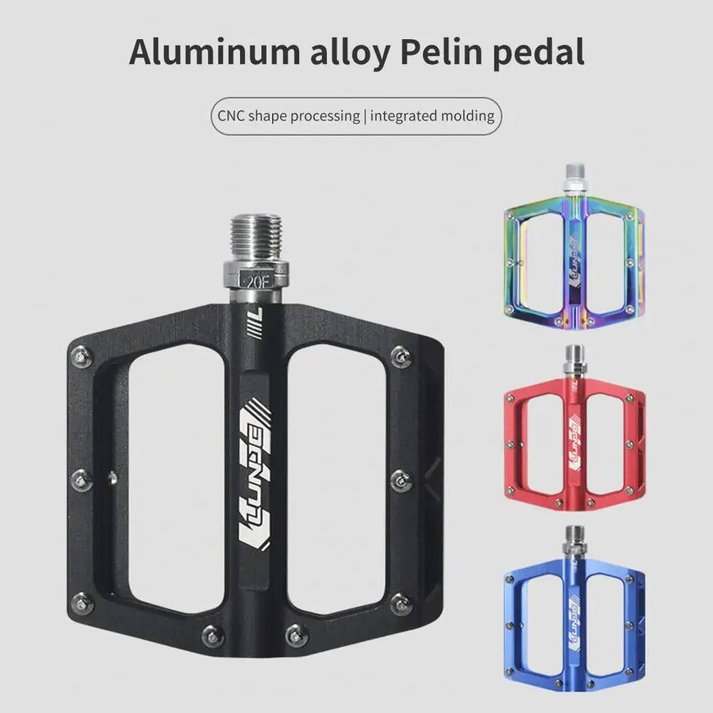 1 pair of one-piece riding flat-bottomed bicycle pedal waterproof aluminum alloy left and right pedal platform accessories
1 pair of one-piece riding flat-bottomed bicycle pedal waterproof aluminum alloy left and right pedal platform accessories