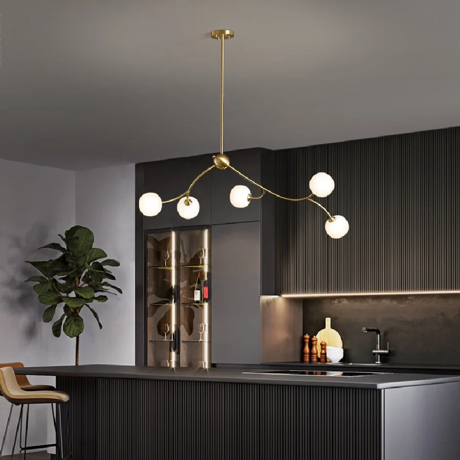 Nordic Golden Copper LED Chandelier Lighting Luxury Glass Ball Ceiling Hanging Lamp Indoor Decor for Living Dining Room Bedroom
Nordic Golden Copper LED Chandelier Lighting Luxury Glass Ball Ceiling Hanging Lamp Indoor Decor for Living Dining Room Bedroom